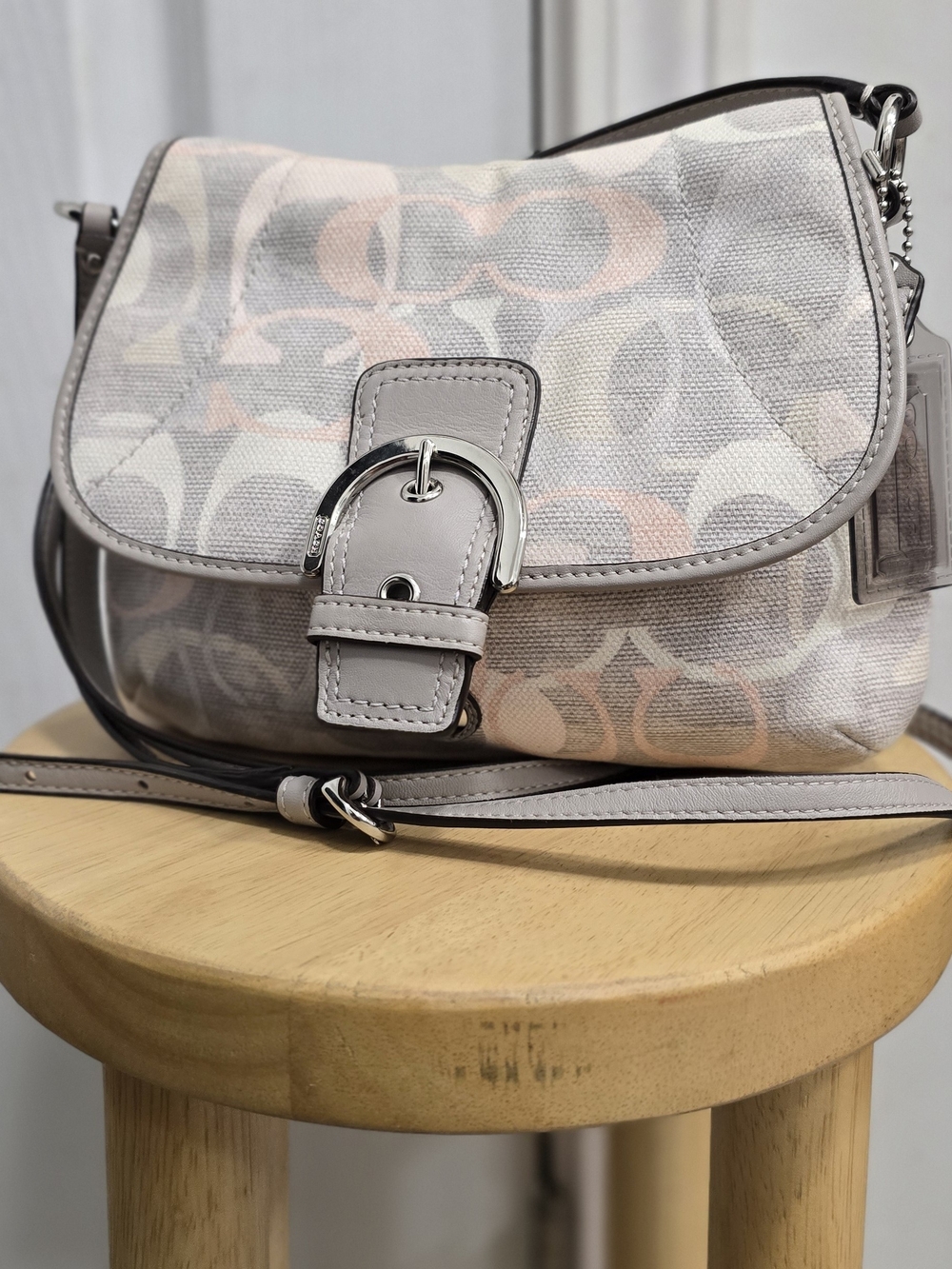 Coach Y2K Mini Soho in Optic C Linen